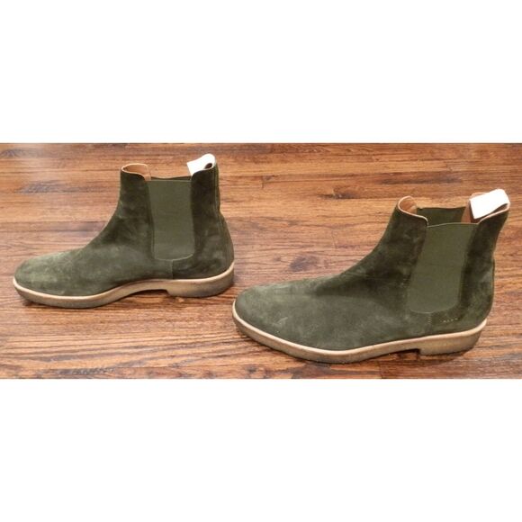 Common Projects 2167 Olive Chelsea Boots Shoes Men's Size 43 - Picture 2 of 5